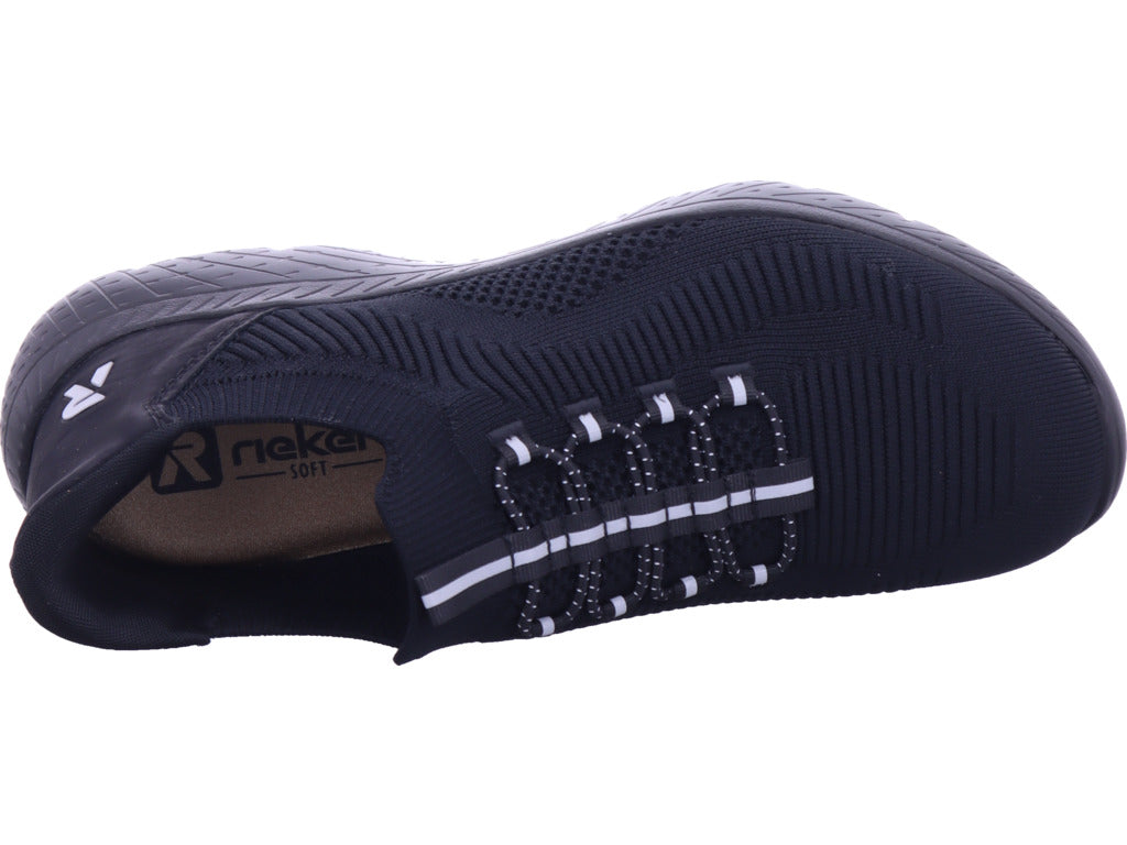 Dámské tenisky Rieker Hwk dámské nízké boty v černé barvě