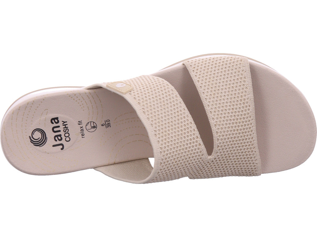Jana Damen Pantolette M2727043 in beige