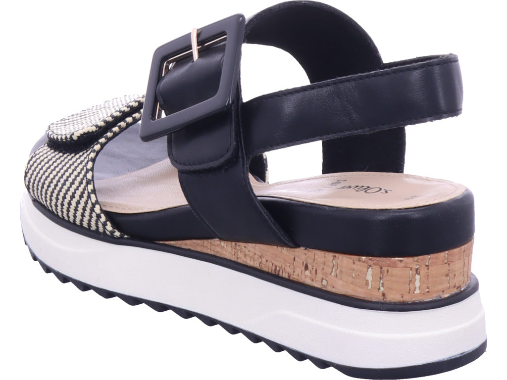 s.Oliver Damen Sandalette  in schwarz