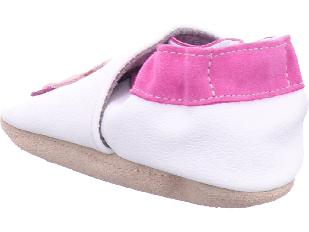 Beck Gymnas Mädchen Hausschuh  in weiß