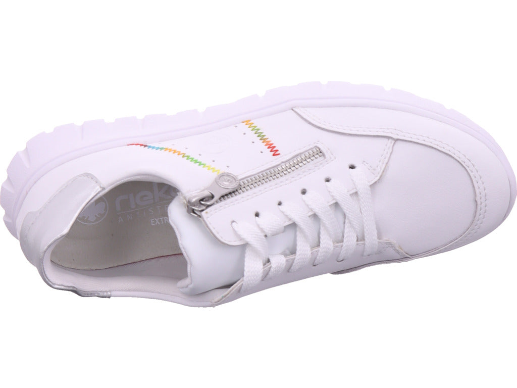 Rieker Damen Sneaker Fsk Damen Halbschuhe in weiß