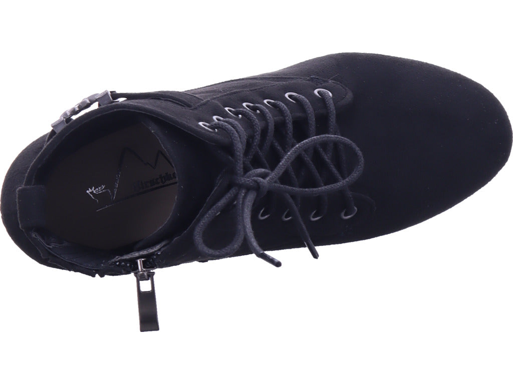 Esgano Damen Stiefelette Trachtenstiefel in schwarz