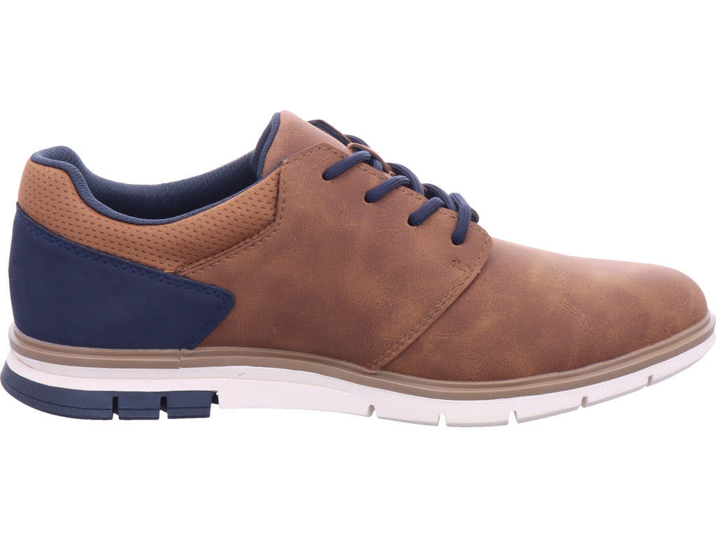 Pánské nízké boty Bugatti v hnědé barvě