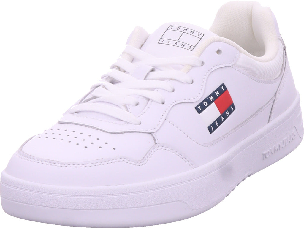 Tommy Hilfiger Herren Sneaker Tjm Cupsole Leather in weiß