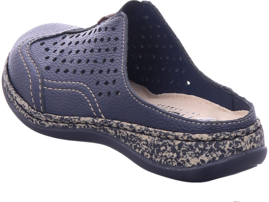 Rieker Damen Sabot Fsk Damen Halbschuhe in blau