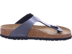 Birkenstock Gizeh Bf Metallic Black v černé barvě