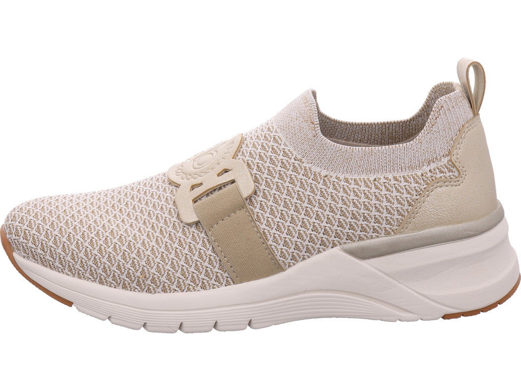 Dámské pantofle Bugatti ve zlaté barvě