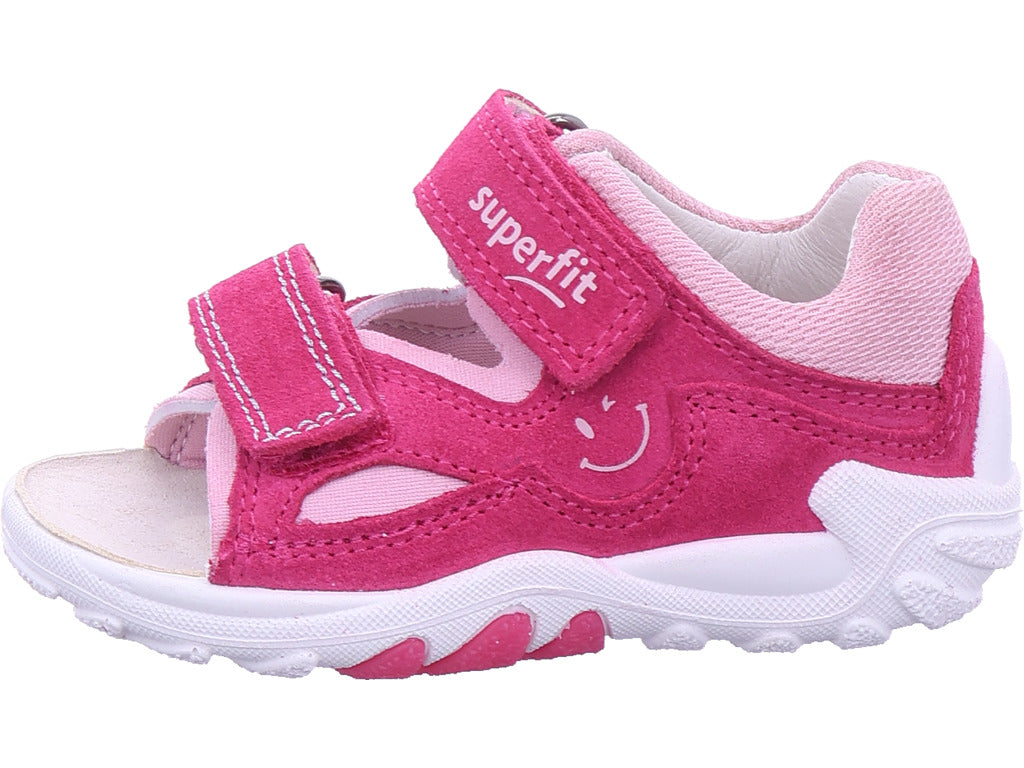 Legero Baby - Dívčí kožené sandály \ Flow v červené barvě