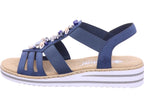 Rieker Damen Sandalette Fsk Damen Sandalen in blau