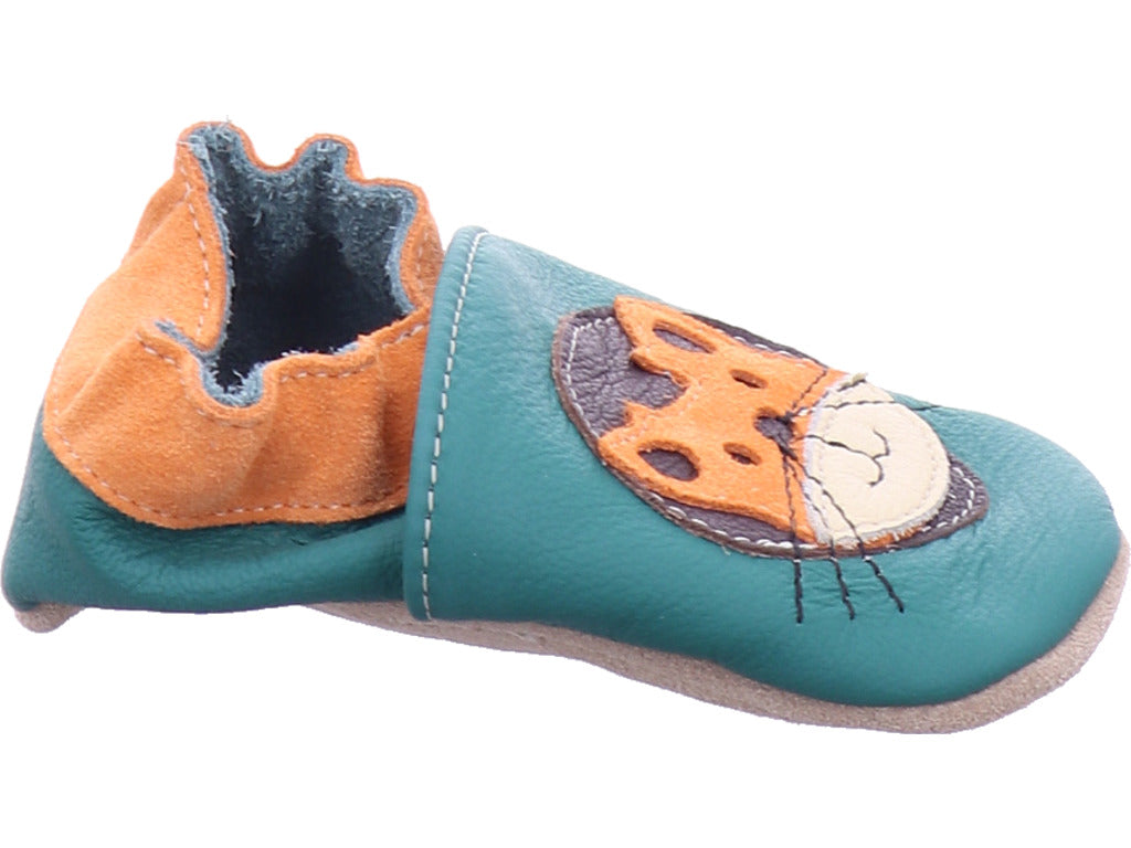 Beck Gymnas Jungen Hausschuh  in grün