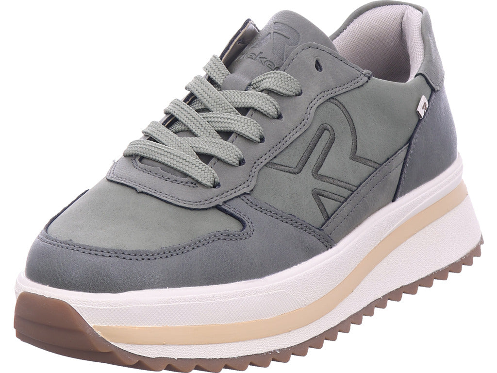 Rieker women's Hwk women's low shoes in green