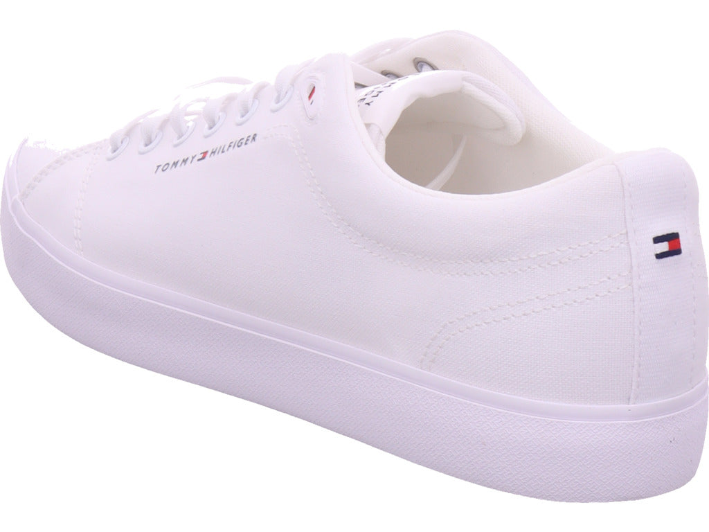 Tommy Hilfiger Herren Halbschuh Th Hi Vulc Low in weiß