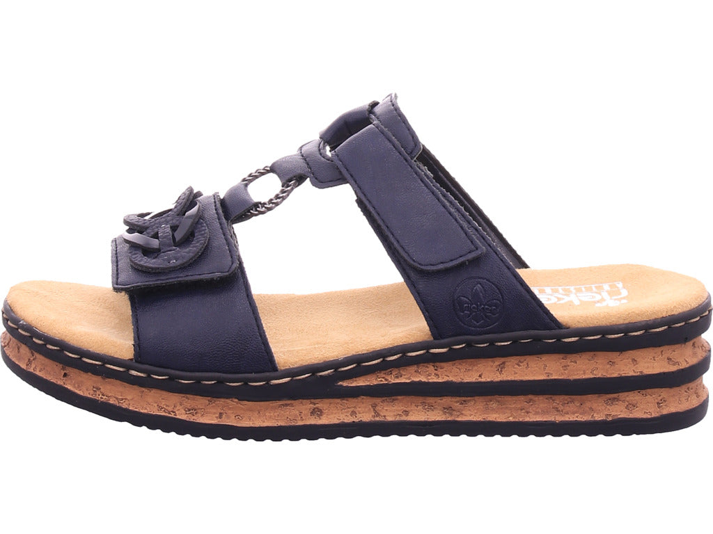 Rieker Damen Pantolette  in blau