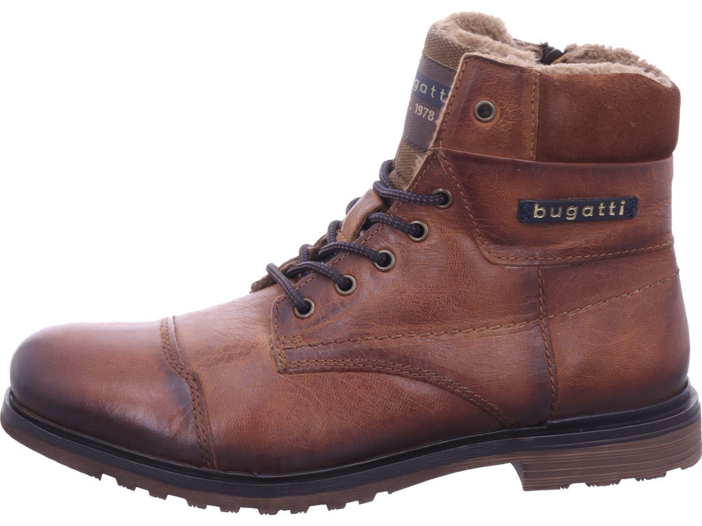 Pánské zimní boty Bugatti v hnědé barvě