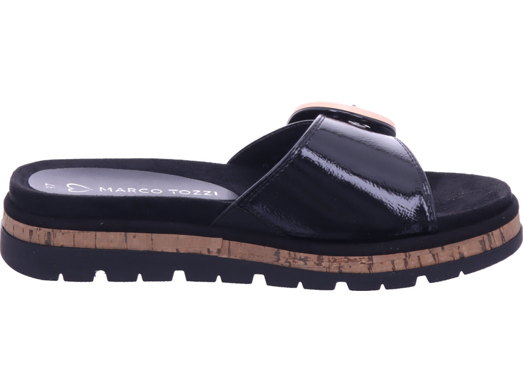 Marco Tozzi Damen Pantolette  in schwarz