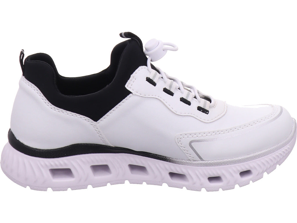 Rieker Damen Sneaker Fsk Damen Halbschuhe in weiß
