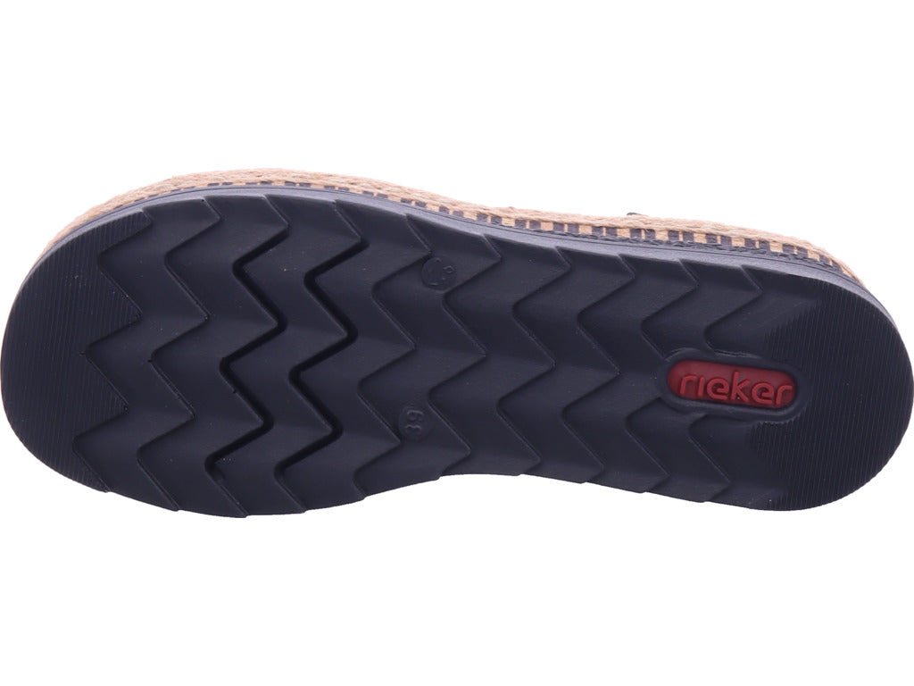 Rieker Damen Sandalette Fsk Damen Sandalen in schwarz