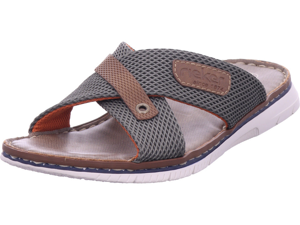 Rieker Herren Pantoffel  in grün