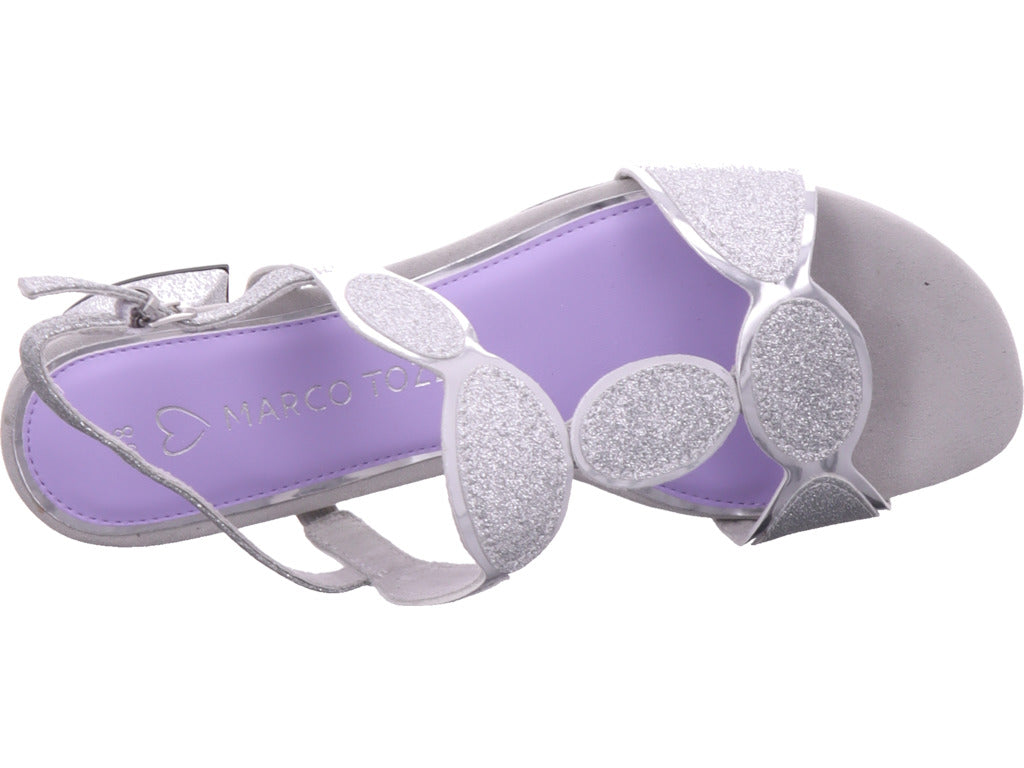 Marco Tozzi Damen Sandalette  in silber