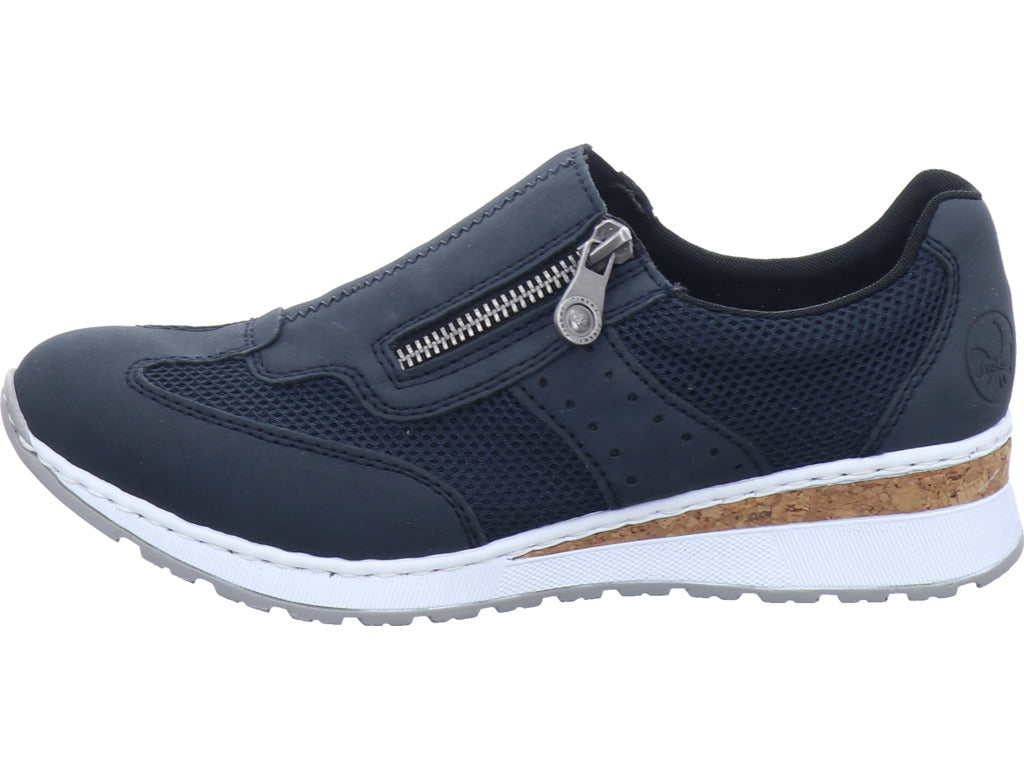 Rieker Damen Slipper Fsk Damen Halbschuhe in blau