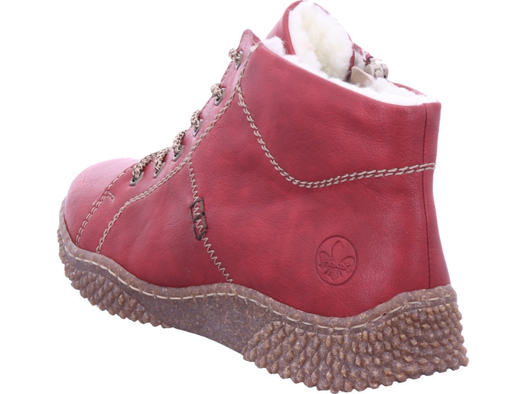 Rieker Damen Stiefelette Hwk Damen Stiefel in rot