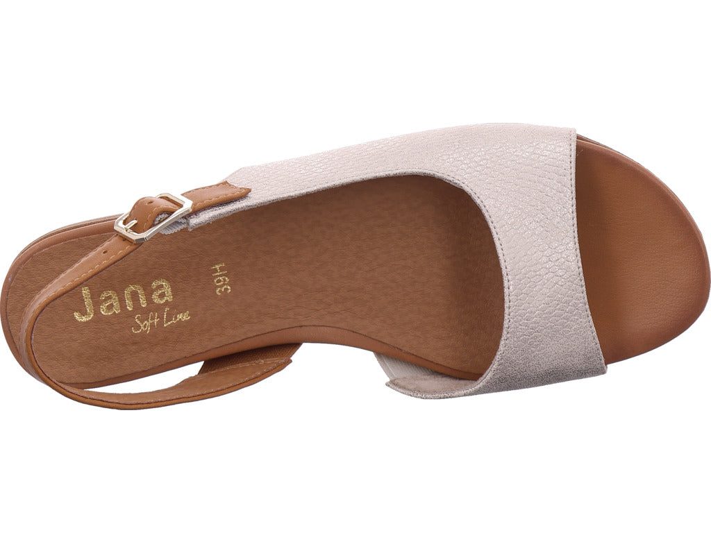 Jana Damen Sandalette  in gold