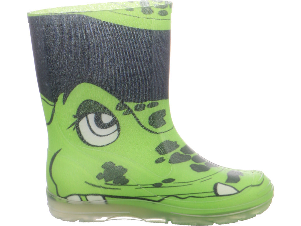 Beck Gymnas Jungen Gummistiefel Croco in grün
