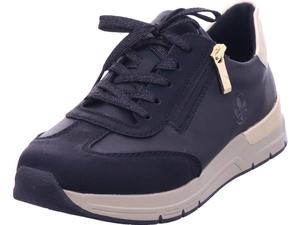 Rieker women's Hwk women's low shoes in black