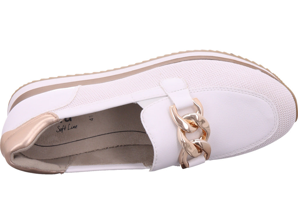 Jana Damen Slipper  in weiß