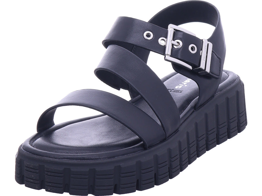 Tamaris Damen Sandalette  in schwarz
