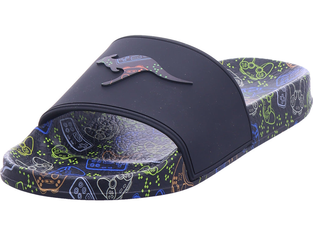 Chlapecké pantofle KangaRoos v černé barvě