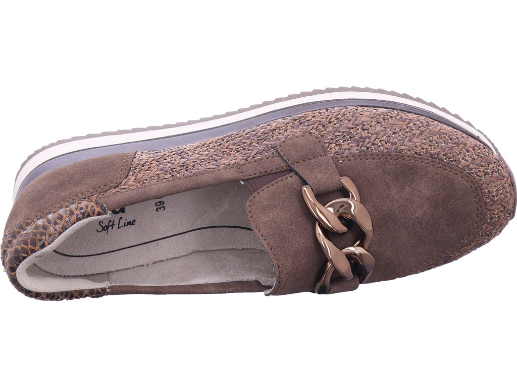 Jana Damen Slipper  in braun