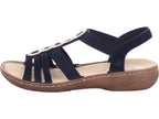 Rieker Damen  Fsk Damen Sandalen in schwarz