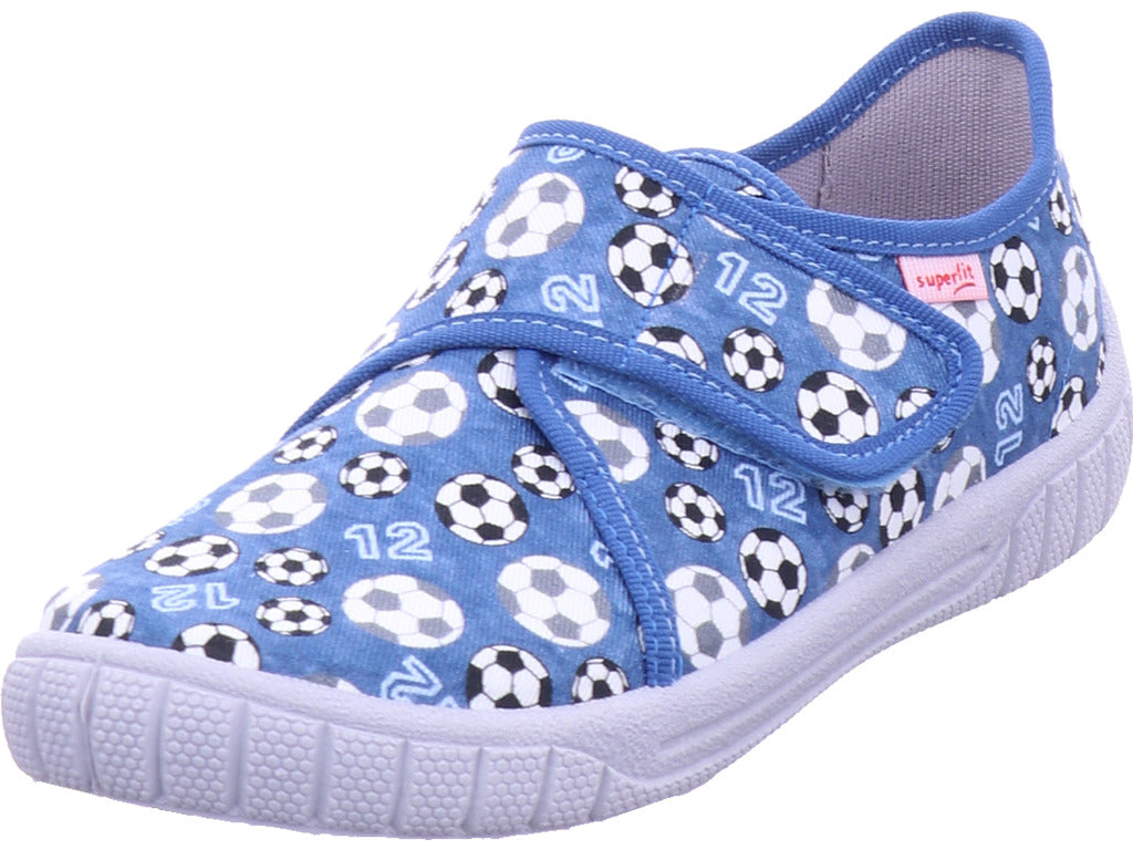 Superfit Jungen Hausschuh Hausschuh Textil \ Bill in blau