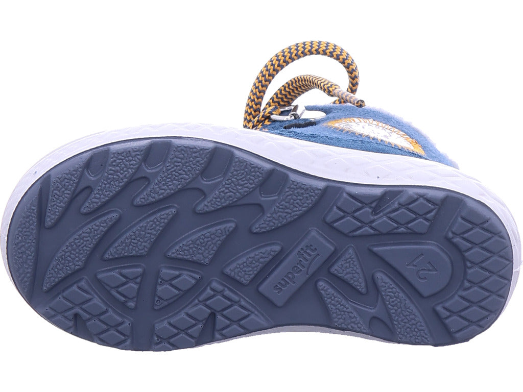 Legero Boys' Moonboot Ankle Boots Leather Groovy in blue