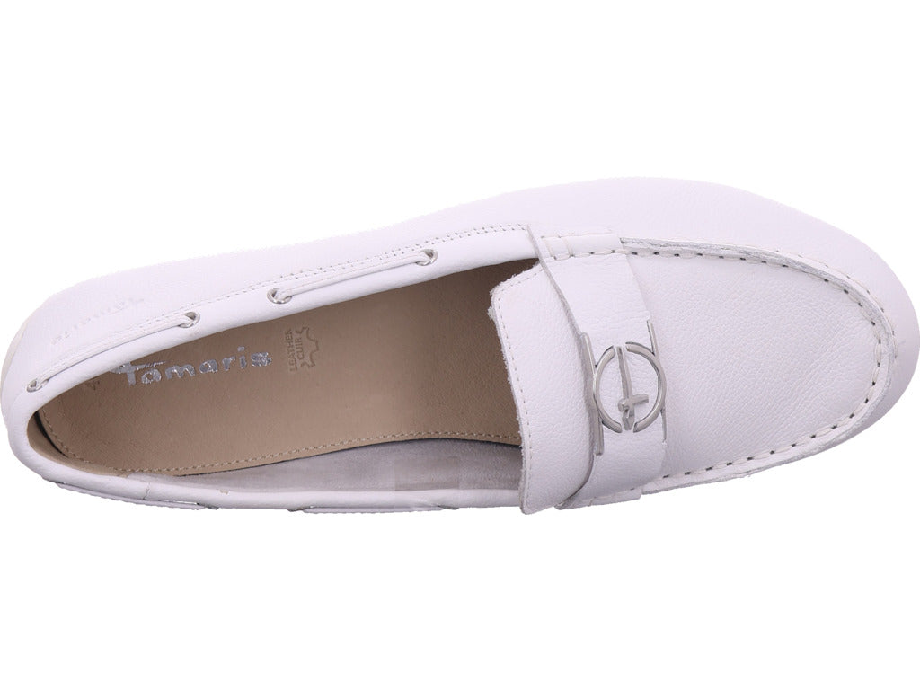 Tamaris Damen Slipper  in weiß