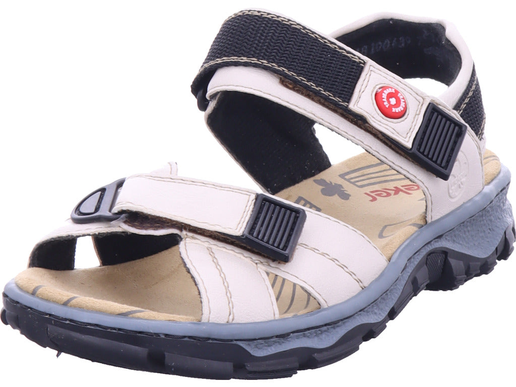 Rieker Damen Sandalette Fsk Damen Sandalen in beige