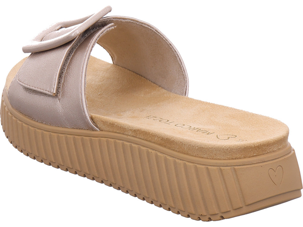 Marco Tozzi Damen Pantolette  in platin