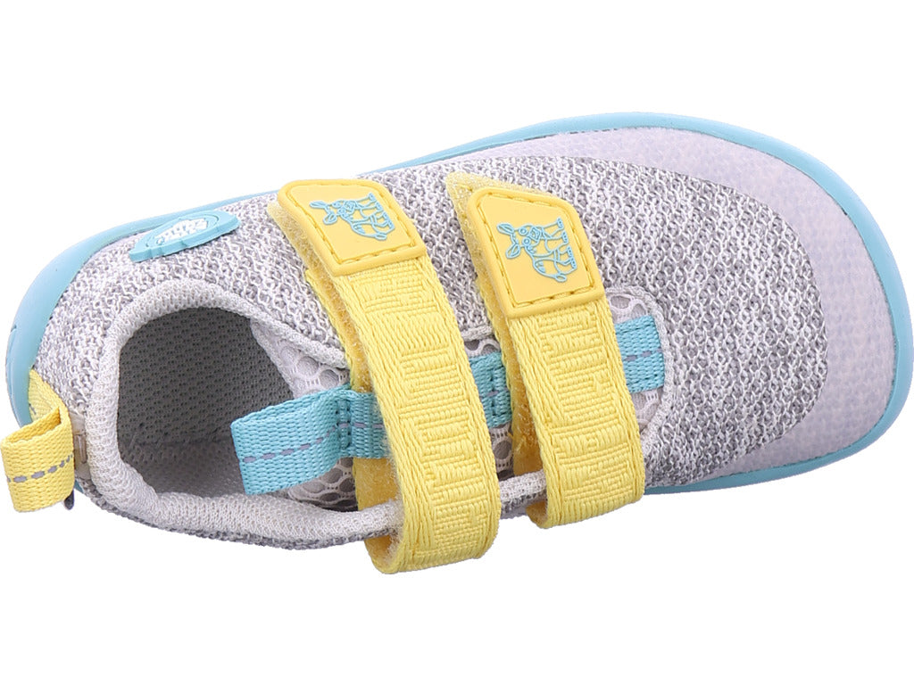 Affenzahn Mädchen Halbschuh Barfußschuh Knit Happy Rhino in grau