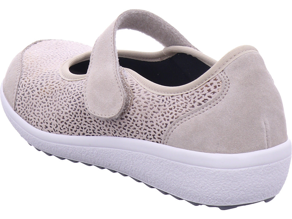 Varomed Damen Pump Sevilla Ballerina Kiesel in beige