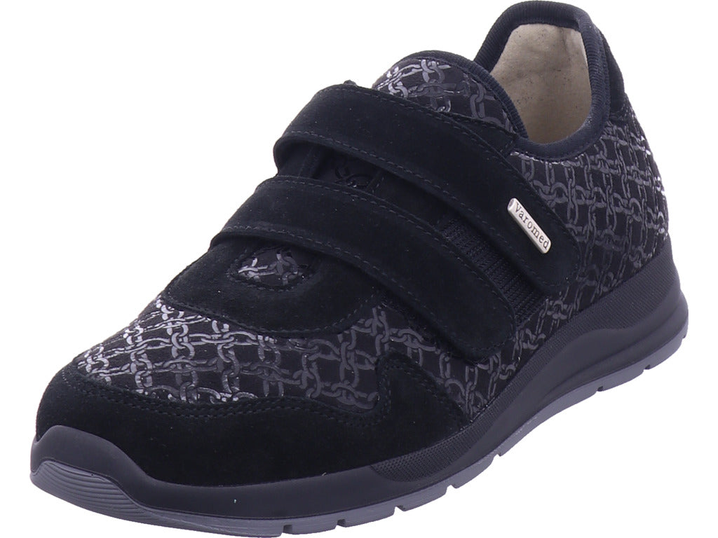 Varomed Damen Halbschuh Trenton Klettschuh in schwarz