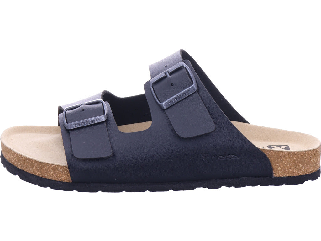 Rieker Herren Pantolette Fsk Herren Sandalen in schwarz