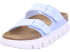 Papillio Damen Pantolette Arizona Pap Chunky Birko-Flor in hell-blau
