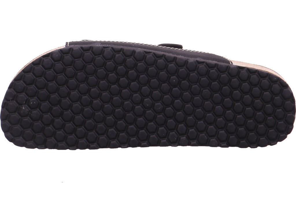 Planet Footwear  Pantoffel He.-Tieffussbett Pantoletten in schwarz
