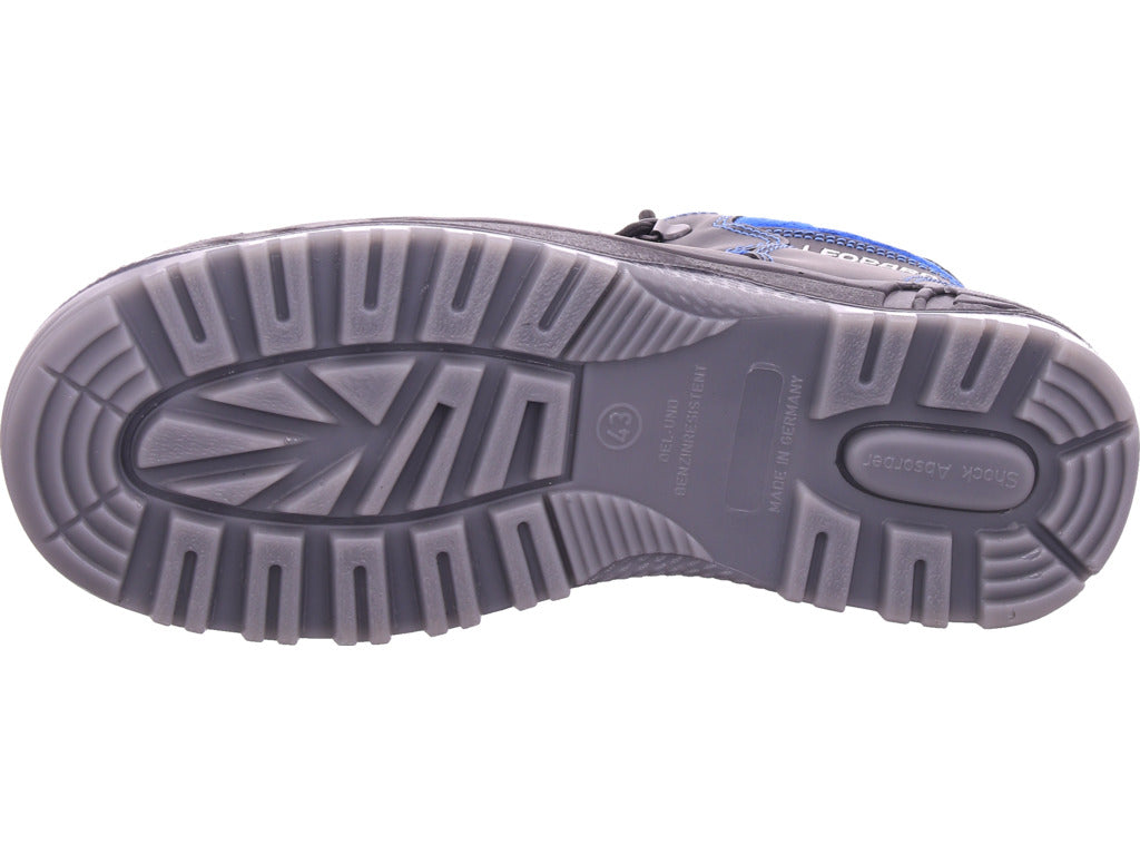 Pánské pracovní bezpečnostní kotníkové boty s leopardím vzorem velikosti S2 v černé barvě