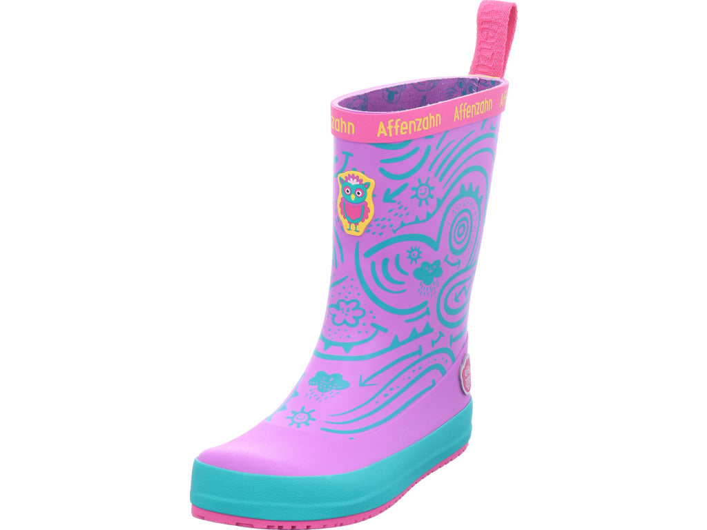 Affenzahn Mädchen Gummistiefel Rainboot Vegan Plashy in pink