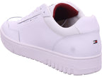 Tommy Hilfiger Herren Sneaker Th Basket Core Lth Pinperf in weiß
