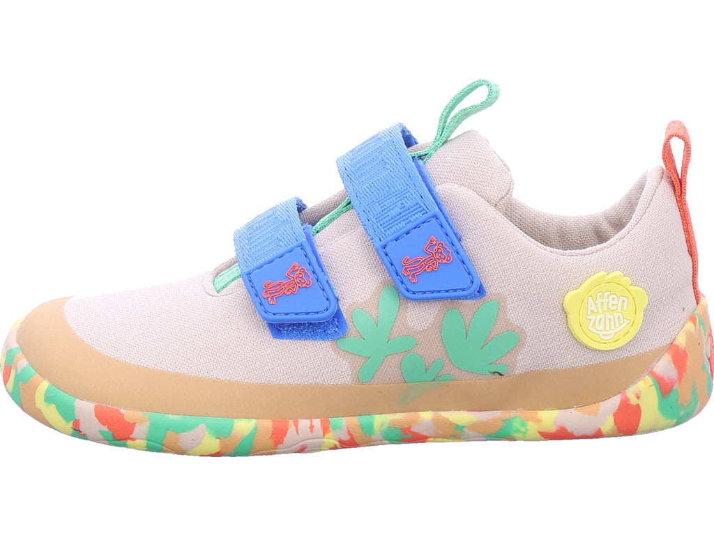 Affenzahn Jungen Halbschuh Barfußschuh Baumwolle Lucky in braun