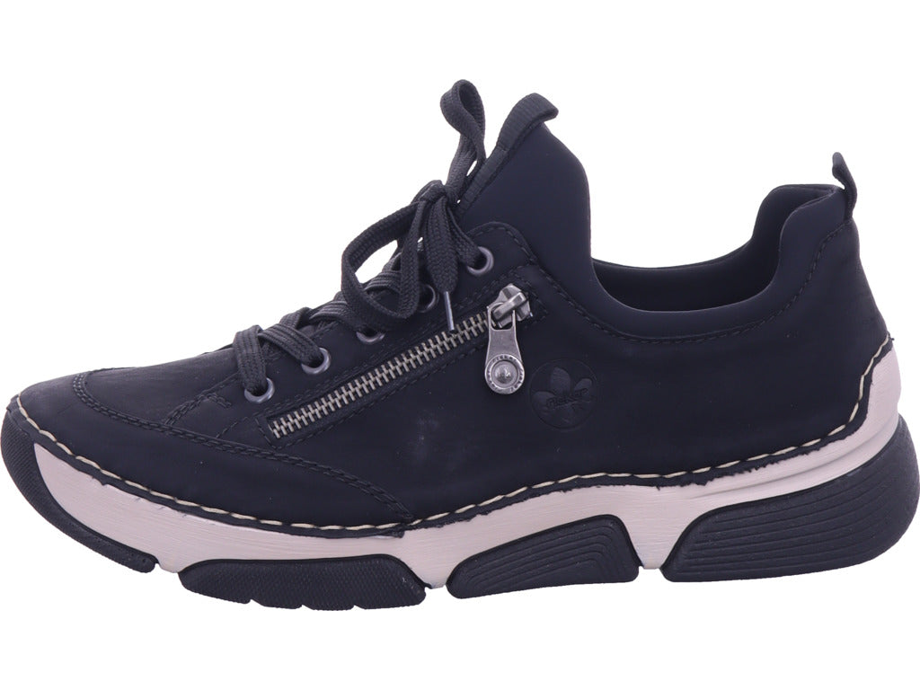 Rieker women's sneakers Hwk women's low shoes in black