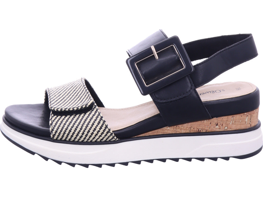 s.Oliver Damen Sandalette  in schwarz